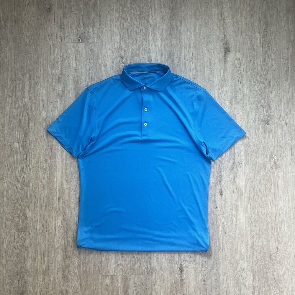 johnnie-O Performance Polo Shirt Mens Small Blue Stretch Short Sleeve Golf